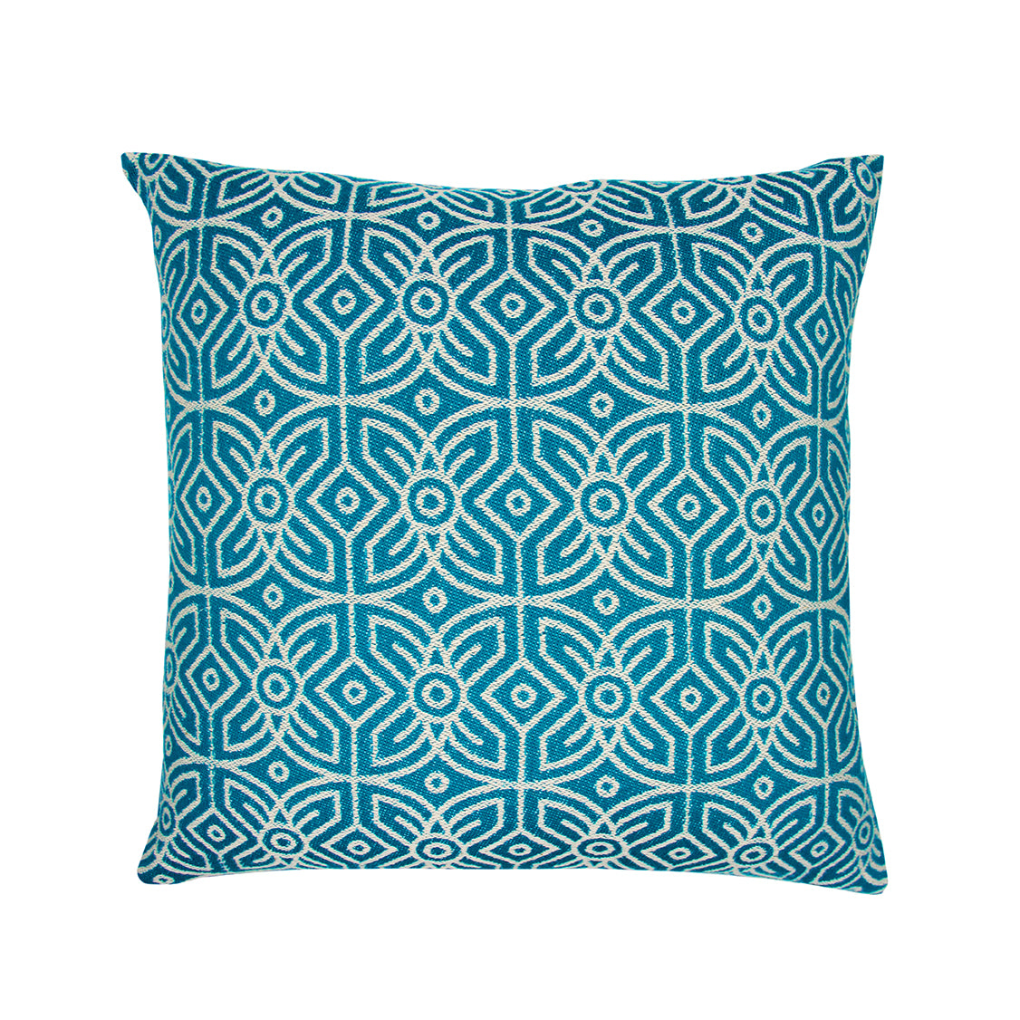 Turquoise Woven 'Fawahodie' Cushion
