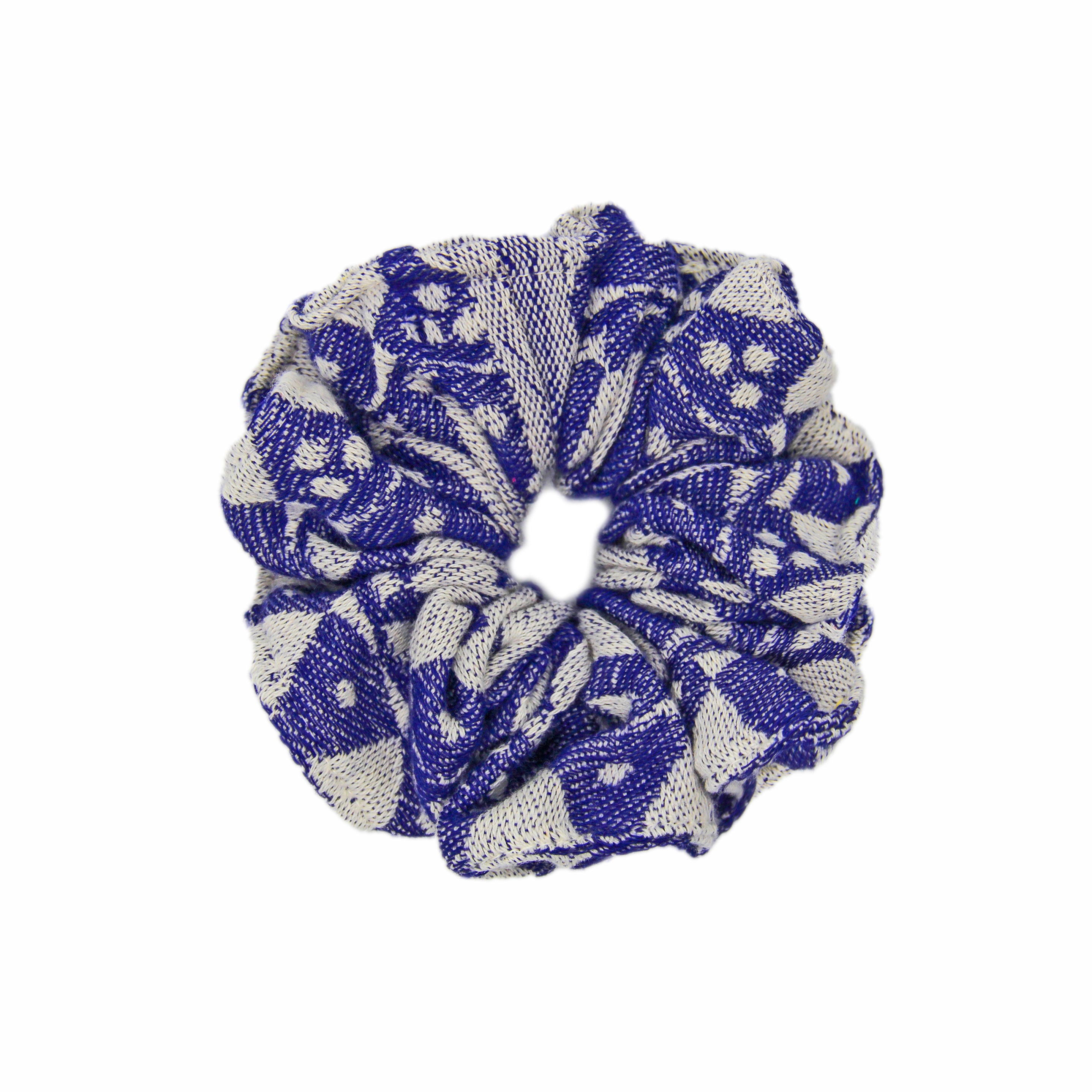 Navy 'Adinkra' Scrunchie Toka