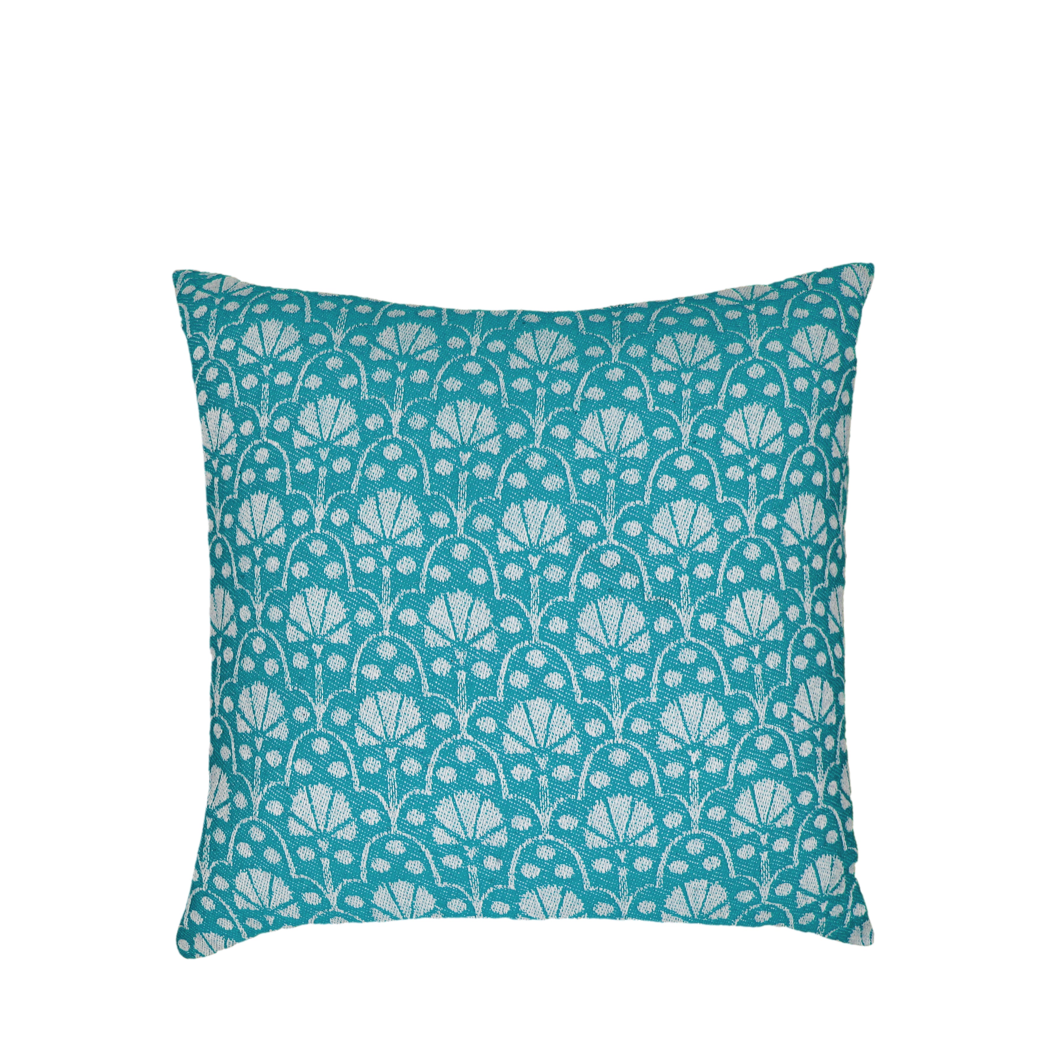 Turquoise 'Jaipur' Cushion 40x40cm