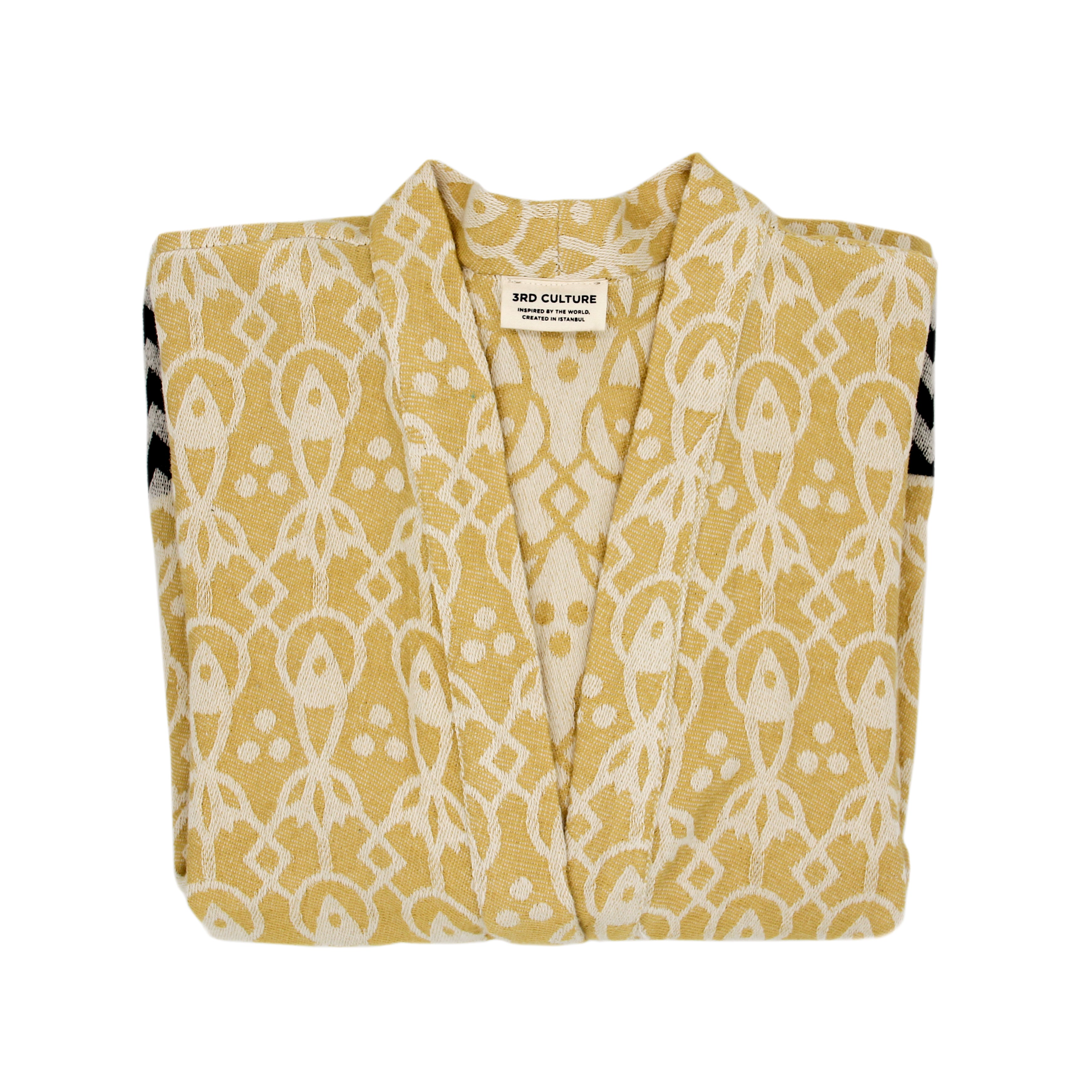 Hardal & Siyah 'Mahi' Kimono