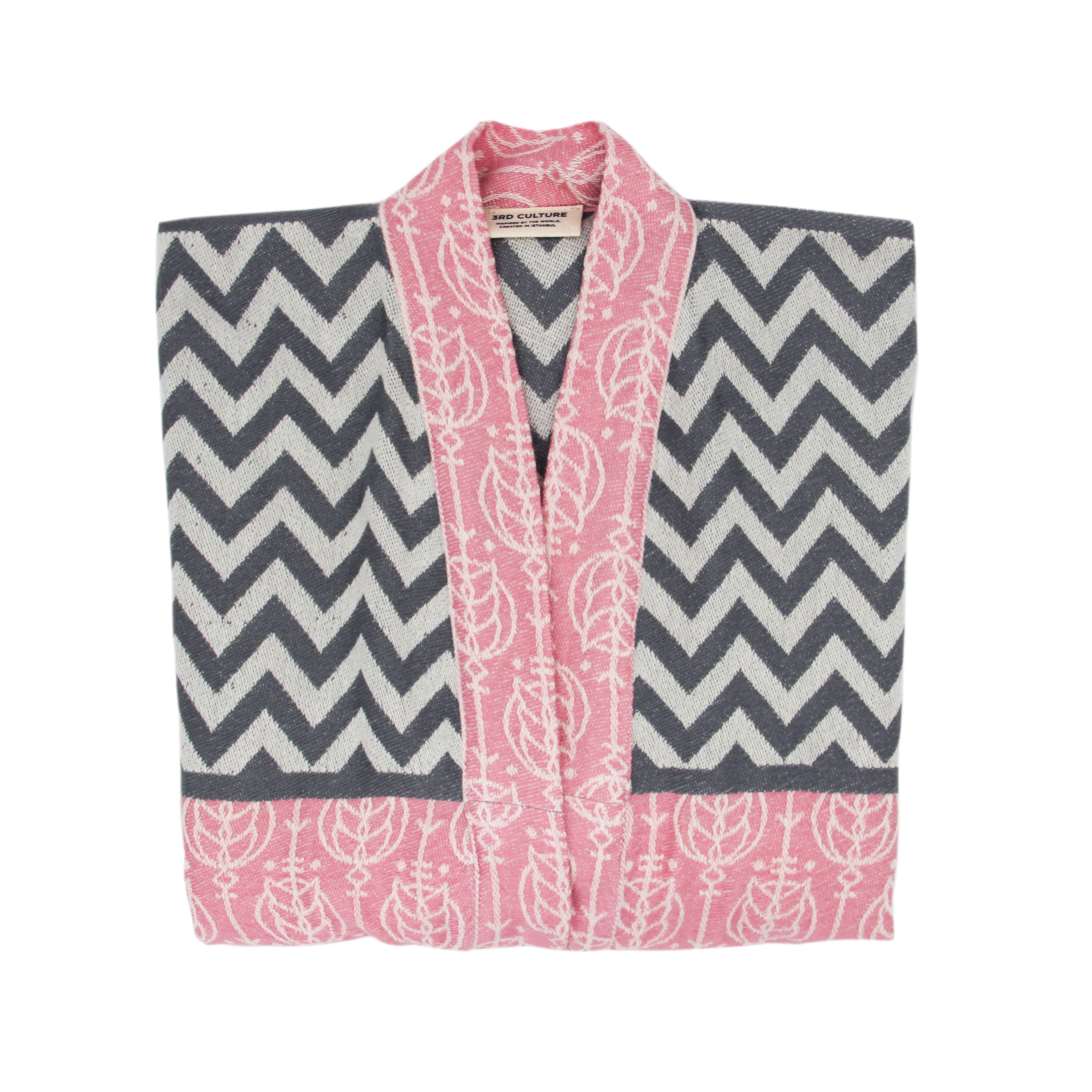 Pembe & Gri 'Harvest' Kimono
